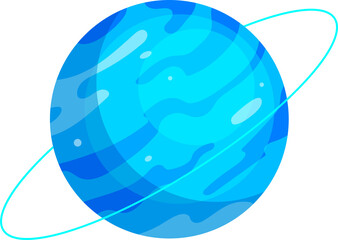 Vector illustration of Solar System with all planets. Space Element. Mars, Pluto, Neptune, Venus, Uranus and Saturn illustration.