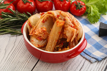 Korean food - spicy Kimchi cabbage
