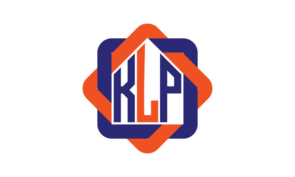 KLP three letter real estate logo with home icon logo design vector template | construction logo | housing logo | engineering logo | initial letter logo | minimalist logo | property logo |