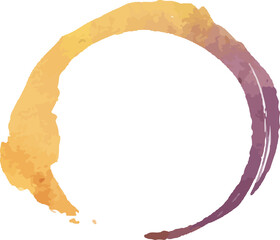 Watercolor geometric shapes