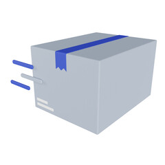 shipping 3d render icon