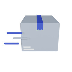 shipping 3d render icon