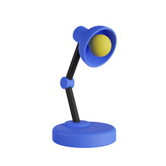desk lamp 3d render icon