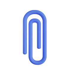 paper clip 3d render icon