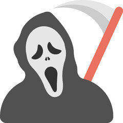 Grim Reaper Costume Flat Icons