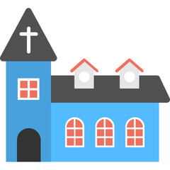 Church Flat Icons