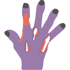 Zombie Hand Flat Icons