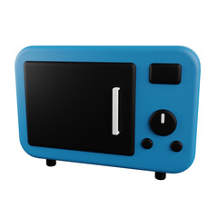 microwave 3d render icon