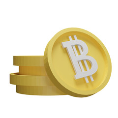 Bitcoin illustration 3d