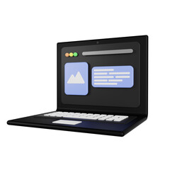 internet browser 3d render icon