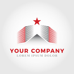 brick layer business logo template