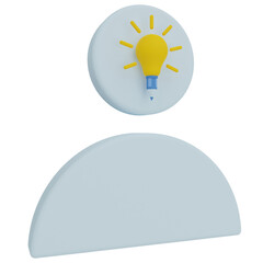 user idea 3d render icon