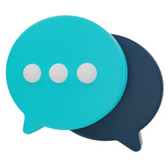 chat bubble 3d render icon