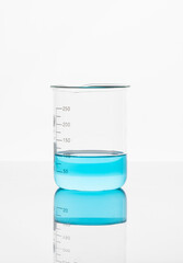 Photo of biochemistry glassware experiment