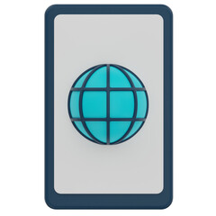 smartphone internet 3d render icon