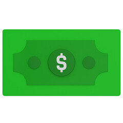 bank note 3d render icon