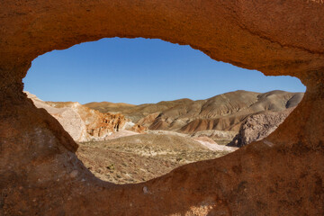 Window in the Desert. At Red Rock Canyon in Southern California