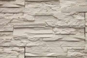 White modern wall close-up. Industrial tile background. Decorative styles for wall decoration.