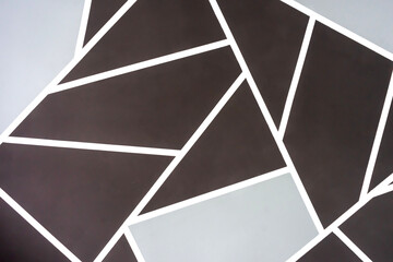 Abstract background of brown and gray geometric shapes