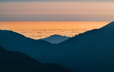 Coastal Big Sur view of Pico Blanco
