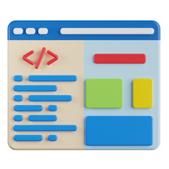 Obraz premium Programming Language 3D Illustration