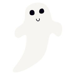 cute ghosts spook horror for Halloween day