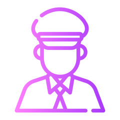 police gradient icon