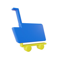 Shopping Cart 3D Illustration