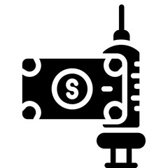 bribery glyph icon