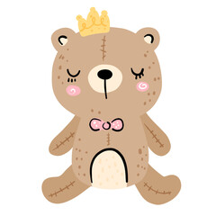 Fototapeta premium teddy bed