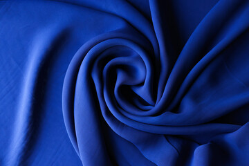 Dark blue fabric cloth texture for background and design art work