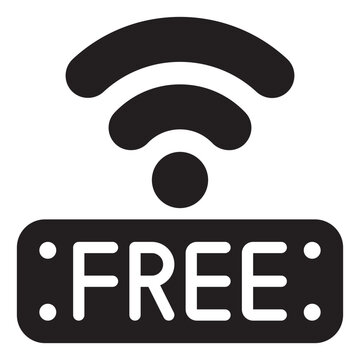 free wifi glyph icon