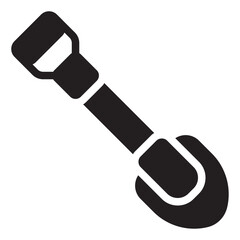shovel glyph icon