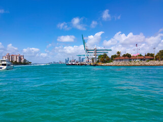 Obraz premium Bayside Marina in Miami, Florida USA