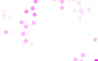Light Pink vector background with forms of artificial intelligence.