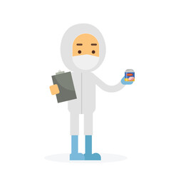 Man Working at factory canned food