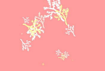 Light Orange vector elegant template with sakura.