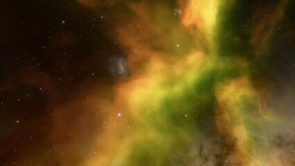 nebula gas cloud in deep outer space
