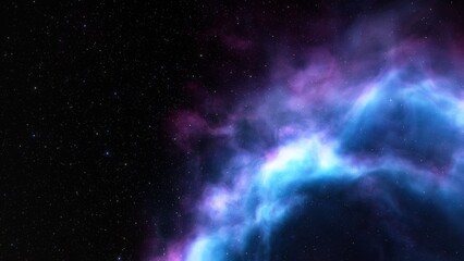 nebula gas cloud in deep outer space
