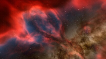 Night sky - Universe filled with stars, nebula and galaxy
