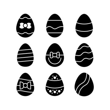 easter egg icon or logo isolated sign symbol vector illustration - high quality black style vector icons
