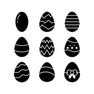 easter egg icon or logo isolated sign symbol vector illustration - high quality black style vector icons
