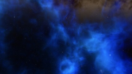 Deep space nebula with stars. Bright and vibrant Multicolor Starfield Infinite space outer space background with nebulas and stars. Star clusters, nebula outer space background 3d render
