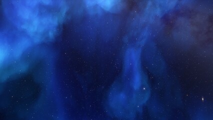 Deep space nebula with stars. Bright and vibrant Multicolor Starfield Infinite space outer space background with nebulas and stars. Star clusters, nebula outer space background 3d render
