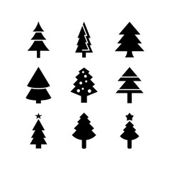 Obraz premium pine tree icon or logo isolated sign symbol vector illustration - high quality black style vector icons 