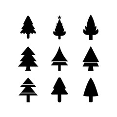 Obraz premium pine tree icon or logo isolated sign symbol vector illustration - high quality black style vector icons 