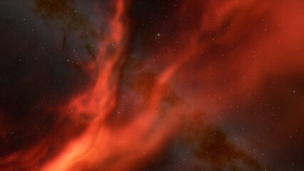 Deep space nebula with stars. Bright and vibrant Multicolor Starfield Infinite space outer space background with nebulas and stars. Star clusters, nebula outer space background 3d render
