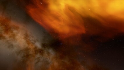 bright nebula, nebula in space, majestic red-purple nebula, beautiful space background 3D render
