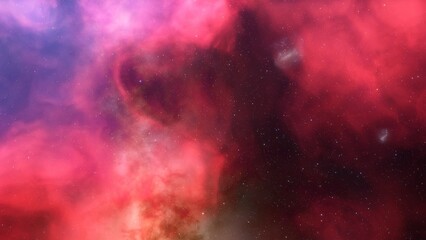 nebula gas cloud in deep outer space
