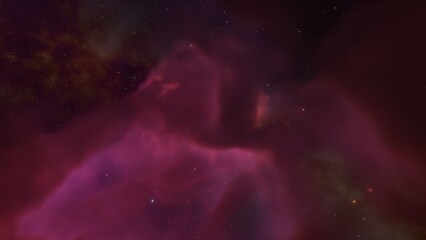 nebula gas cloud in deep outer space
